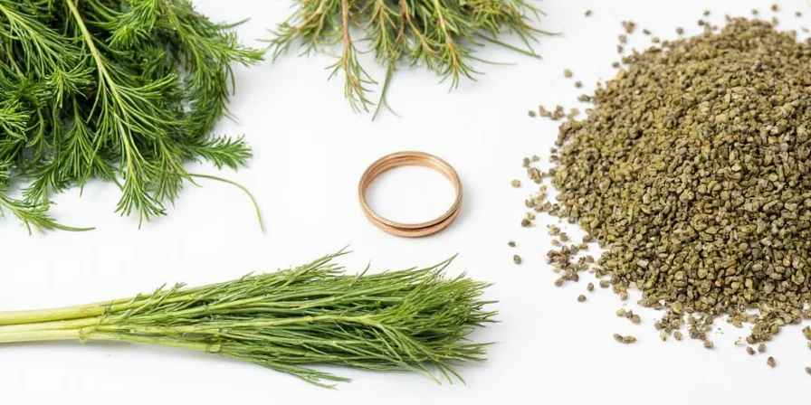 Fresh dill bundles
