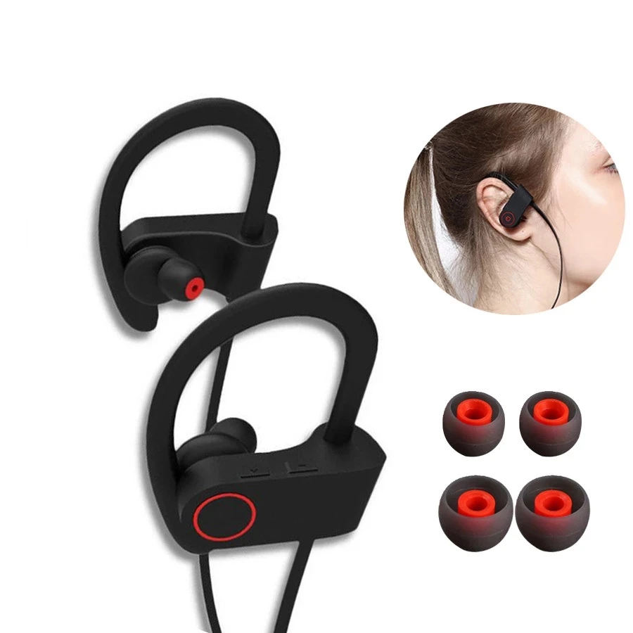 

Best Selling Products U8 IPX7 Waterproof Sport Stereo Earphone Ear-hook Wireless Headphones Bt Headset With Mic