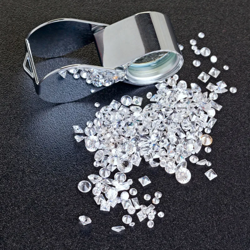 

Eight heart eight arrows round D color very white Mosangite stone factory wholesale diamond moissanite