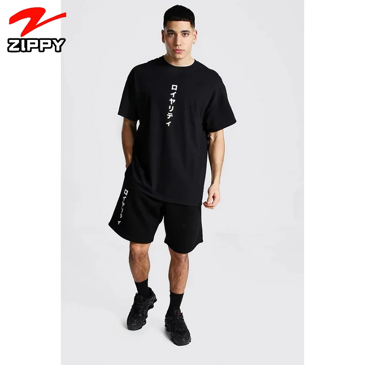 

2021 Wholesale Summer Men Short Sleeve T shirt Shorts Sets Two Pieces Fitness Set Casual Tracksuit shorts sets for men, Custom color