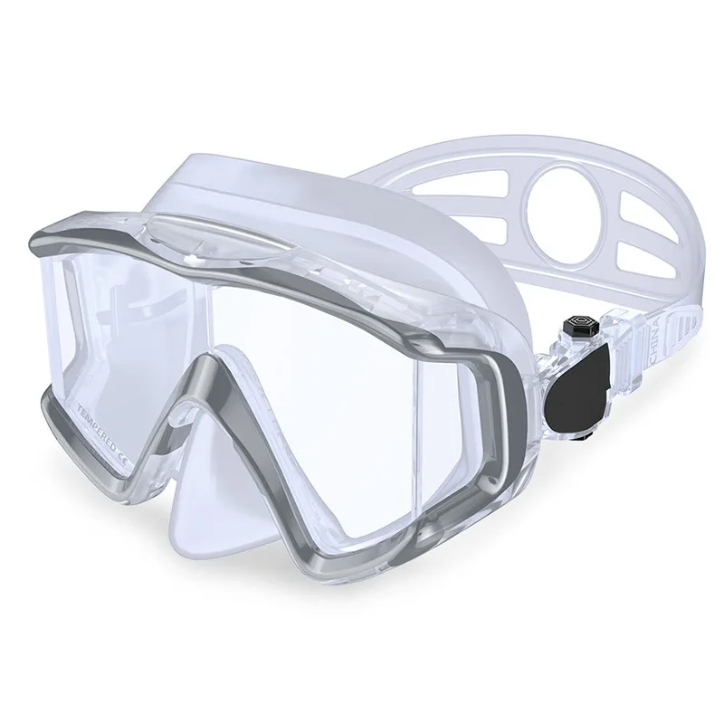 

scuba diving goggles maskes diving goggles spokel, Black, blue + black, red + black, white + silver