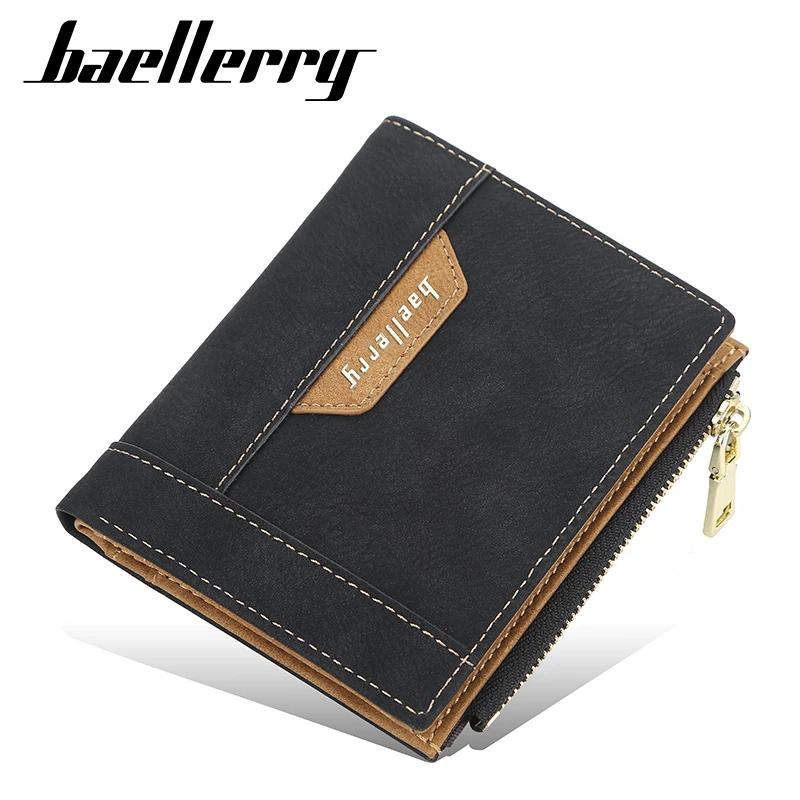 

2020 baellerry small PU leather vintage credit card wallet card holder mens