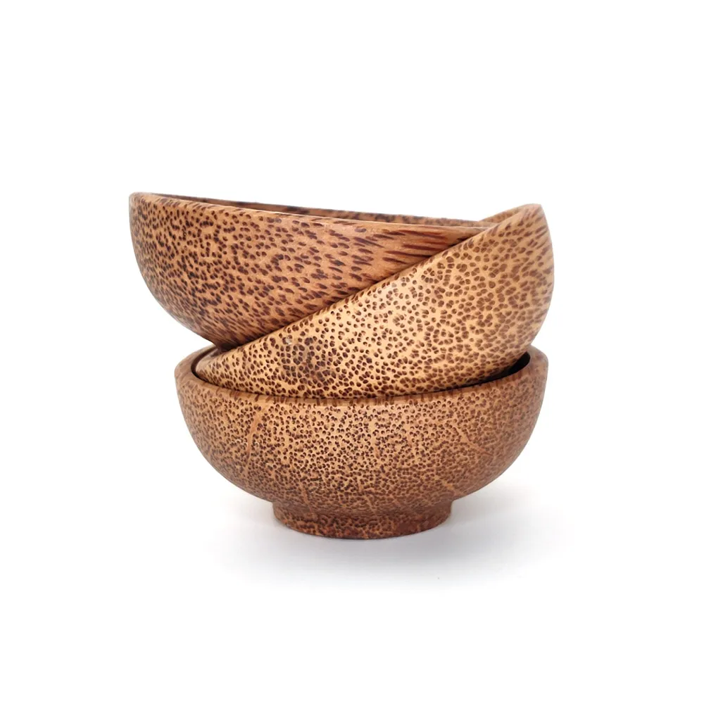 

Premium Coconut wood Bowl Gift 100% Natural Durable for Friend and Family