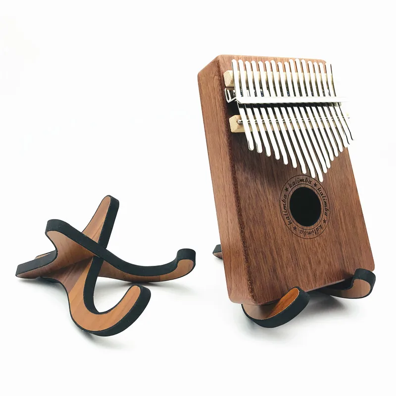 

Music Instrument 8/10/17 Keys Mbira Kalimba Thumb Piano Display Wood Stand