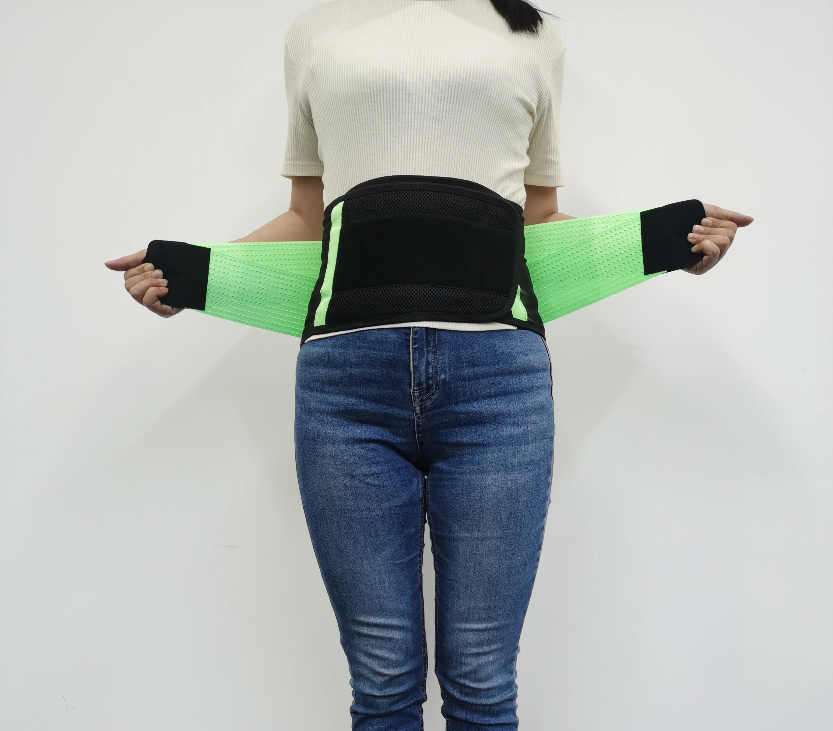 

Mesh Breathable Waist Trimmer Hot Selling Adjustable Body Shaper Waist Trainer Slimmer Belt, Green and customize more colors