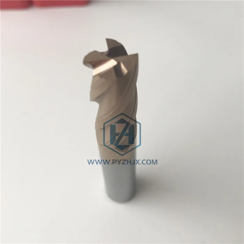 Solid Carbide 4 Flutes Corner Radius End Mill Cutter