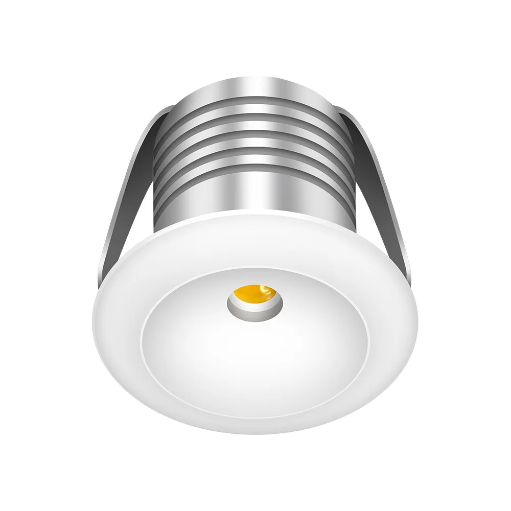 Recessed Mini Spotlight 1W Dimmable Closet Lights Cupboard Lighting 3V 6V Fixed LED Downlight