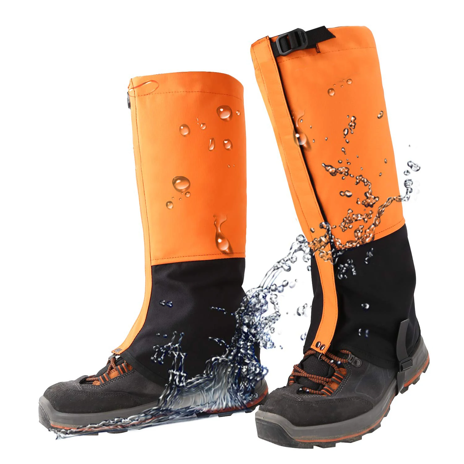 Leg Gaiters Waterproof Snow Boot Gaiters For Snowshoeing,Hiking,Hunting ...