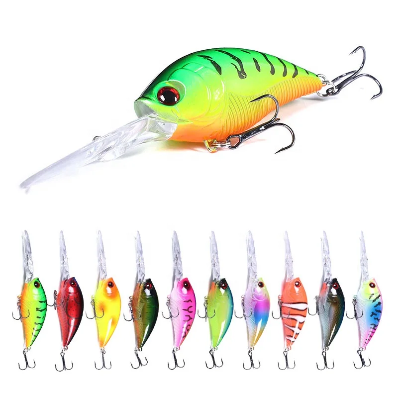 

Hengjia New Color 12.5cm 20.5g Diving Crankbait Fishing Lure, 10 colors/blank/customized