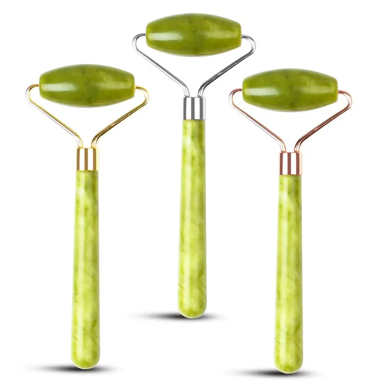 

Beauty Roller Facial Roller Set with Nice gift box 100% Natural facial massage jade roller, Green