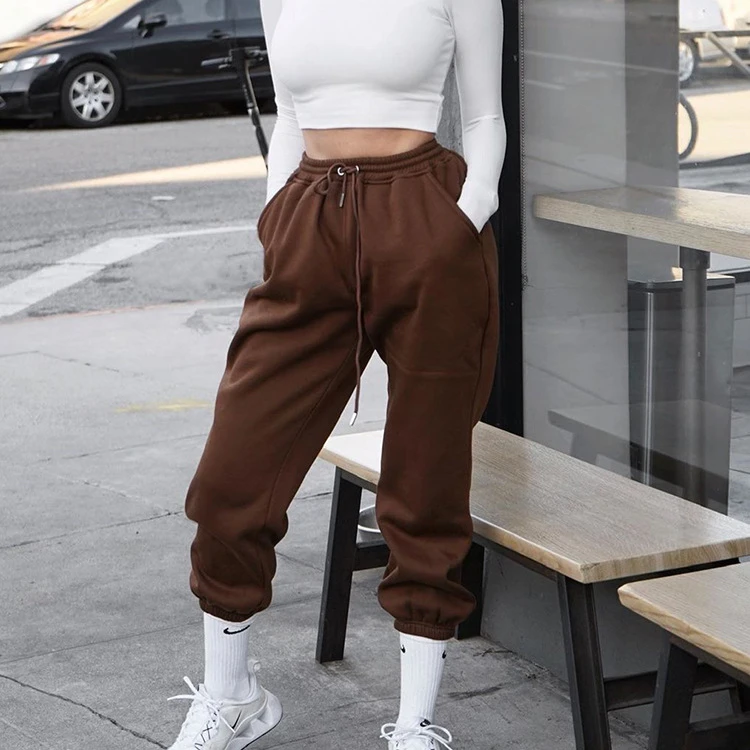 

L-1114 2020 summer European and American Amazon women's fashion casual solid color tie-up trousers sweatpants casual pants, Customized color