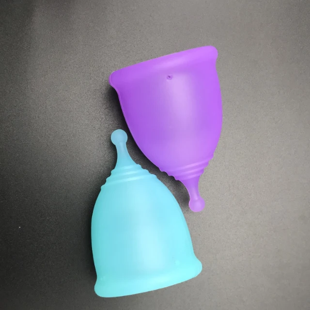 

Factory Direct Supply Wholsale 100% Medical Grade Silcone Folding Menstrual Cup Copas Mestruales Women Period Cup, White,blue,purple,pink