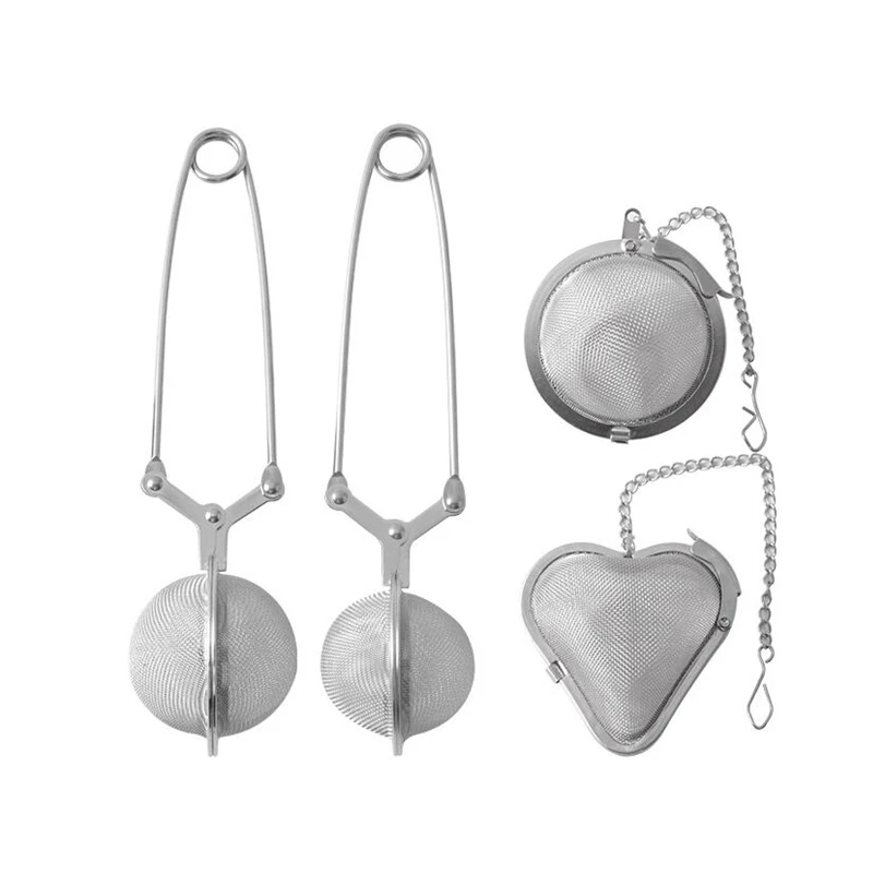 

Strainers Interval Diffuser For Natural Tea Seasoning Spices Pack of 4pcs Stainless Steel Mesh Tea Ball Infuser