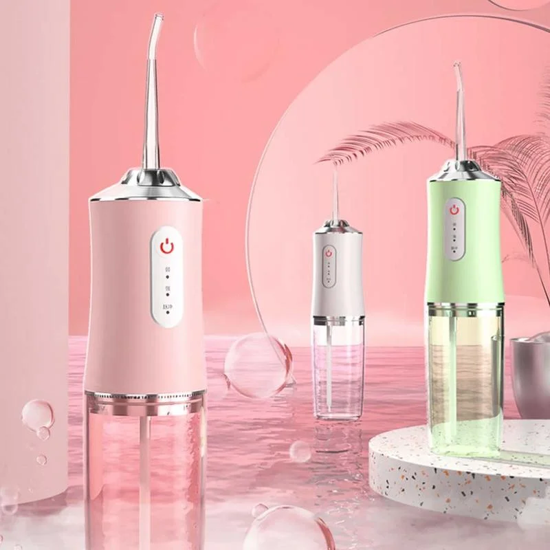 

Professional Oral Irrigator Portable Electric Irrigator Water Flosser Oral Irrigator for Teeth Cleaner Dental Calculus Remover, Pink/ blue