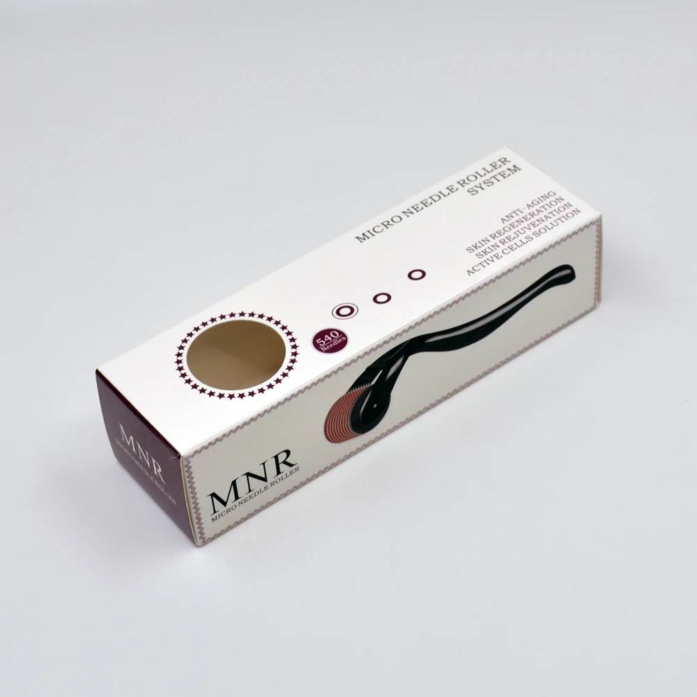 2020 hot sale white black 540 facial microneedles derma roller