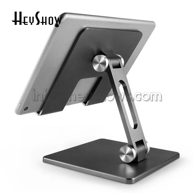 

Universal Desk Tablet Stand Metal Folding Folding Tablet Display Holder Ipad Support Cellphone Rack Gray Silver, Silver,gold...all color can be customized