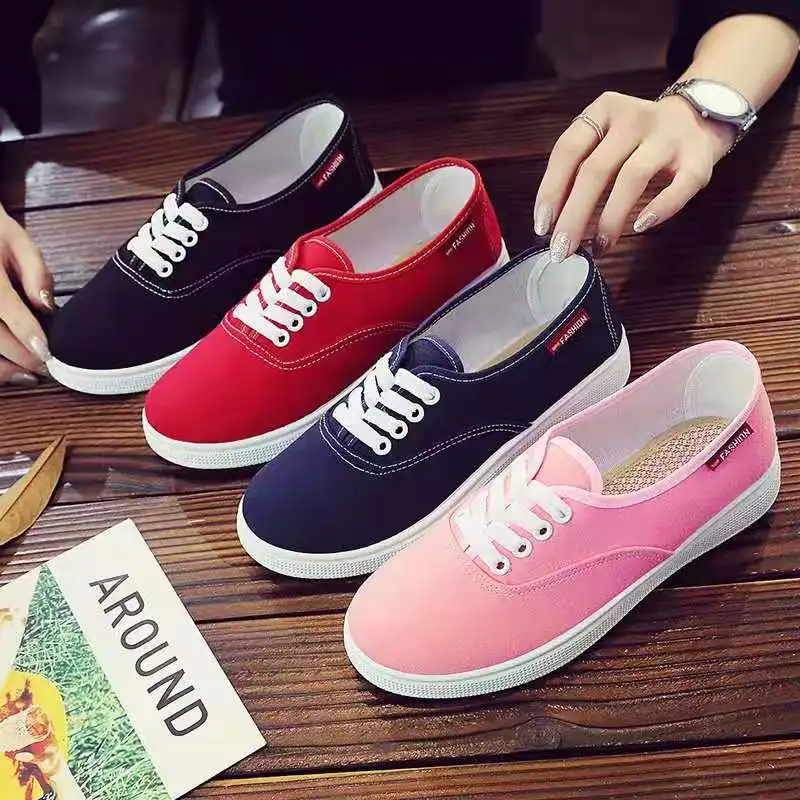 

new design ladies casual shoes women lace up