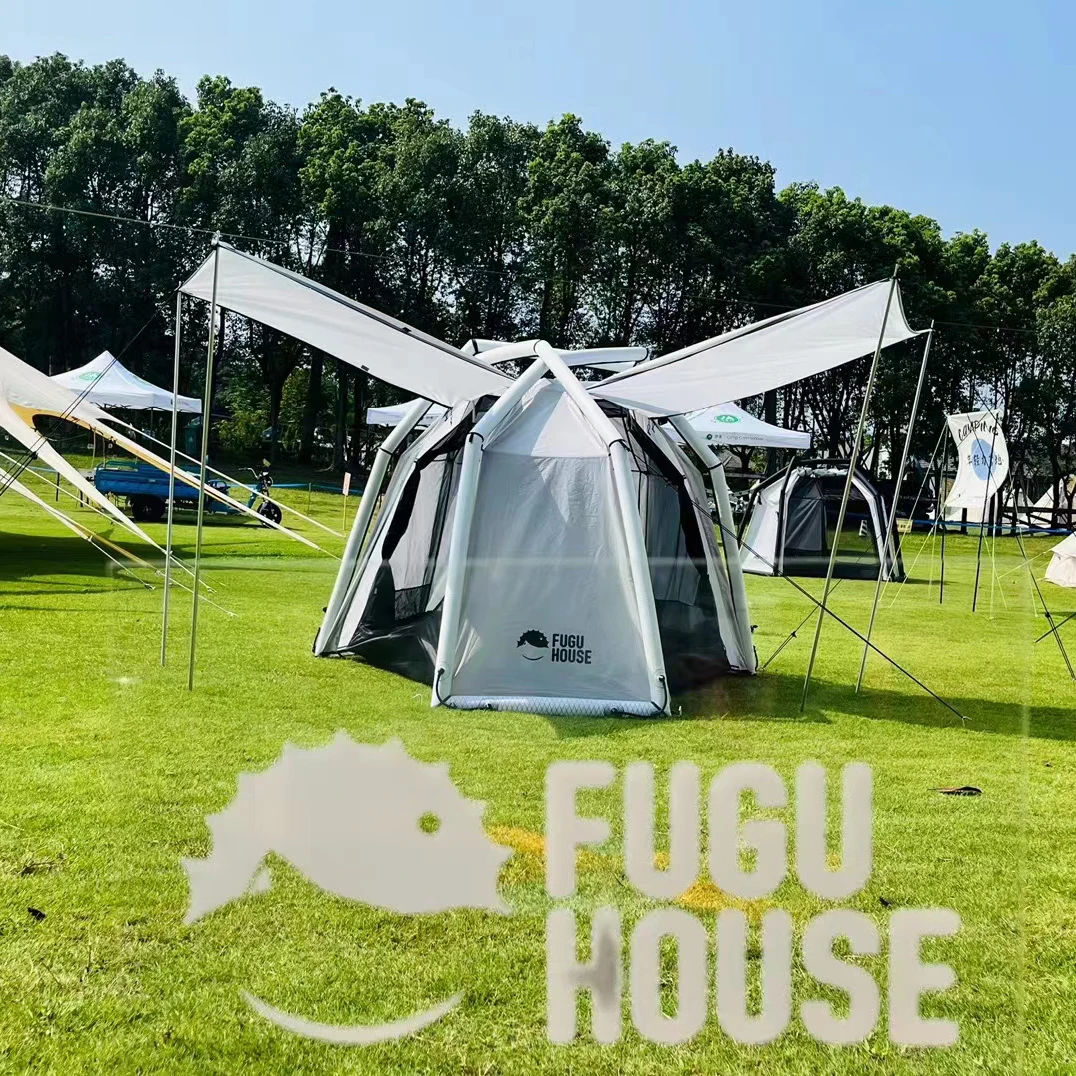 

FUGU HOUSE Outdoor Camping Extend Air Pole Glamping Inflatable House Dome Tent