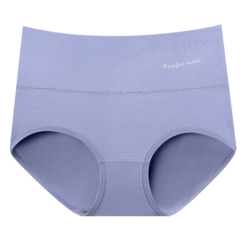 

Women's underwear High waisted post-delivery underpants A soft, waist-free, large version of women's underwear made of cotton fa, 6 colors