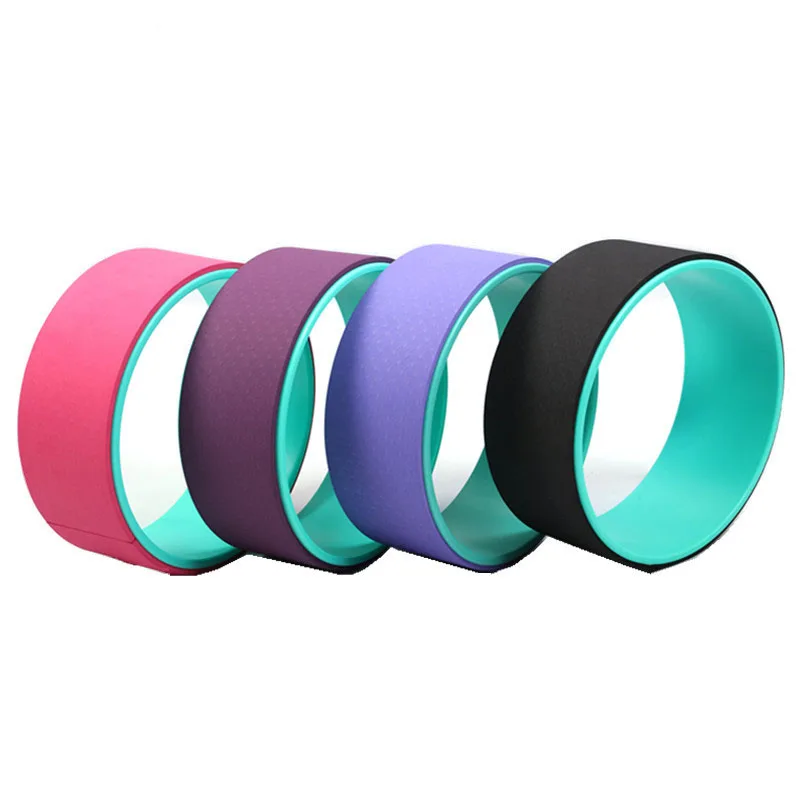 

Hot Selling Yoga Wheel Yoga Ring Abdominal Wheel Roller High Quality Latex Resistance Bands PP inner TPE Wheel, Plum, green, pink, purple