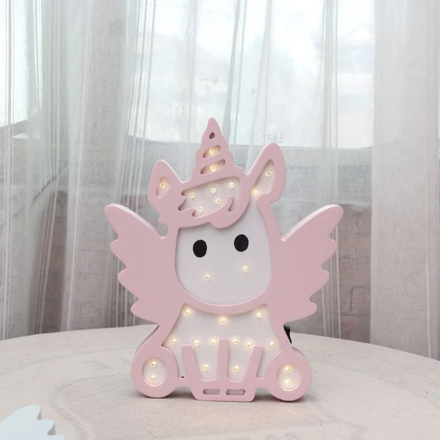 Unicorn Led 3d Night Light Cute Kids Gift Toy Baby Children Bedroom Lamp Buy Led Night Light