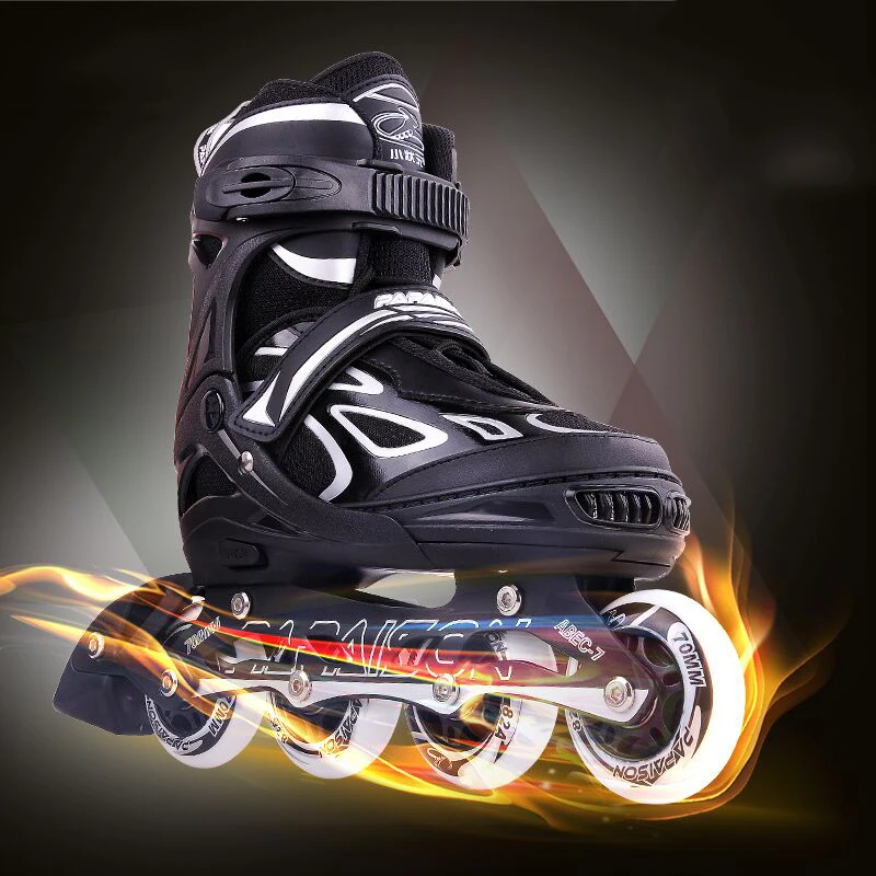 

PAPAISON inline skates professional hottest selling PU 4 flashing wheels 4 size adjustable skating inline roller skating