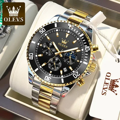 

OLEVS 2870 Men Quart watch Multifunctional Timing Luminous Waterproof Watch Fast Shipping Relogio Masculino