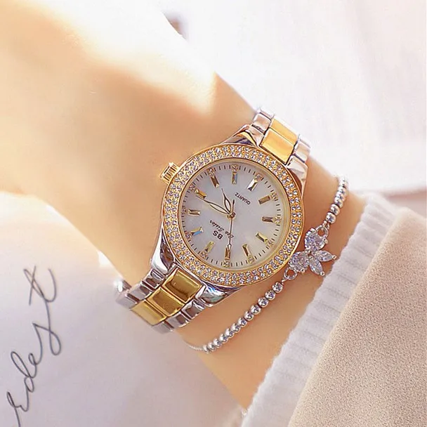 

Fashion Design Top Seller Rose Gold Silver Woman Watches Girl Watch