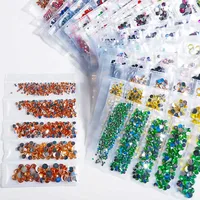 

Wholesale Bulk 25 colors1000Pcs/Pack Mix Size Crystal Resin Rhinestones For Nail Art Nails Rhinestones