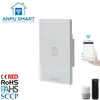 ANPU Home Automatic System EU Touch Screen Smart Wall Light Switch Work with Alexa Google Home Voice Control with CE ROHS