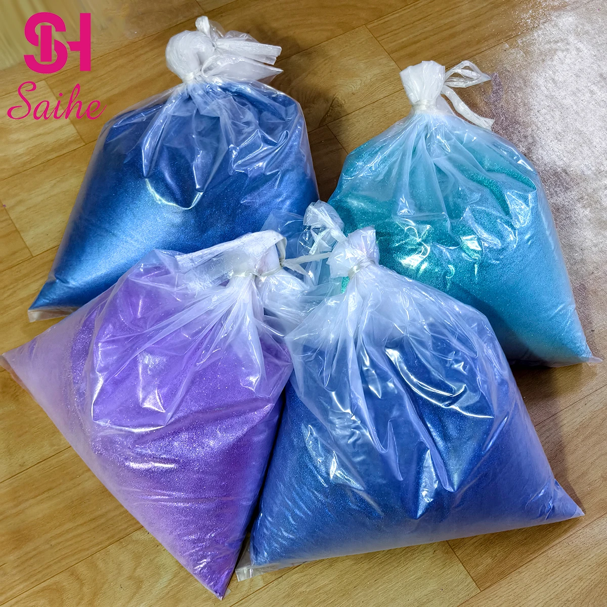 Wholesale Biodegradable Polyester Extra Fine Glitter Powder Holographic Bulk Chunky Glitter Cosmetic Makeup Holographic Glitter