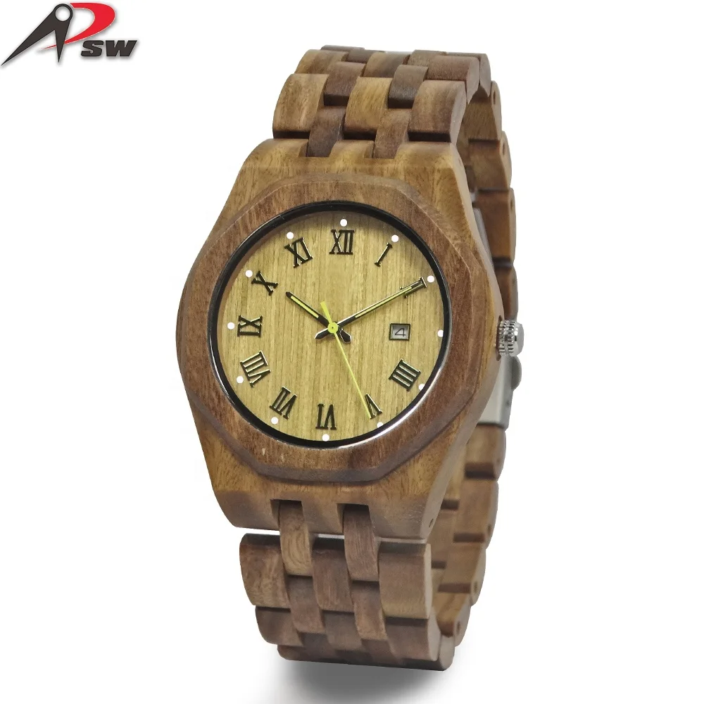 

Wholesale factory price luxury wooden quartz wrist watch, Customized colors