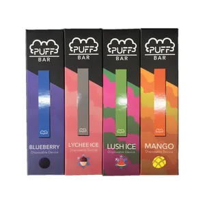 Plastic face E-cigarette 280mah 500 puffs multi flavor disposable pod vape pen kit