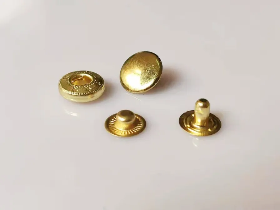 Press Snap Button For Clothing Color Metal Covered Brass Round ...