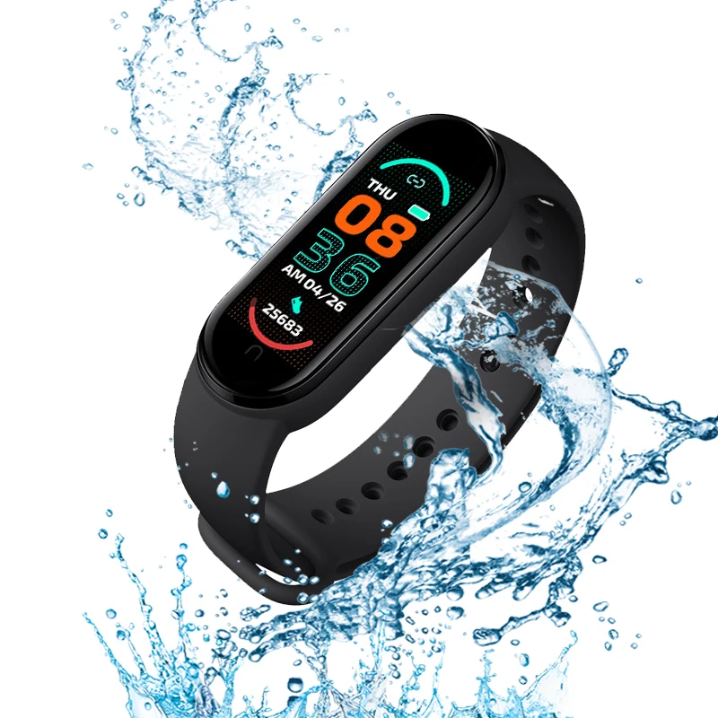 

M6 Smart Bracelet Wristband Magnet Pedometer Blood Pressure Heart Rate Fitness Tracker Smart Watch Sports Smart Band M3 M4 M5 M6
