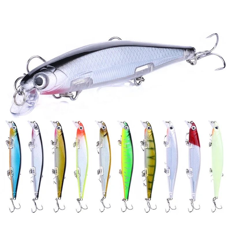 

Wholesale Fishing Tackle Lure 3D Eyes Hengjia 11cm 13g Hard Bait Minnow Fishing Lures with 3 Fishing Hooks, 10 colour available/unpainted/customized