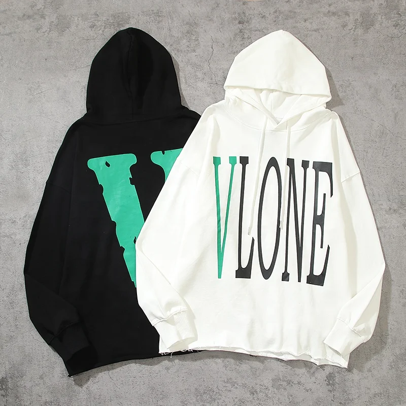 

High quality wholesale new style cotton men's hoodies for autumn and winter 2021 Vlones monogrammed hoodie