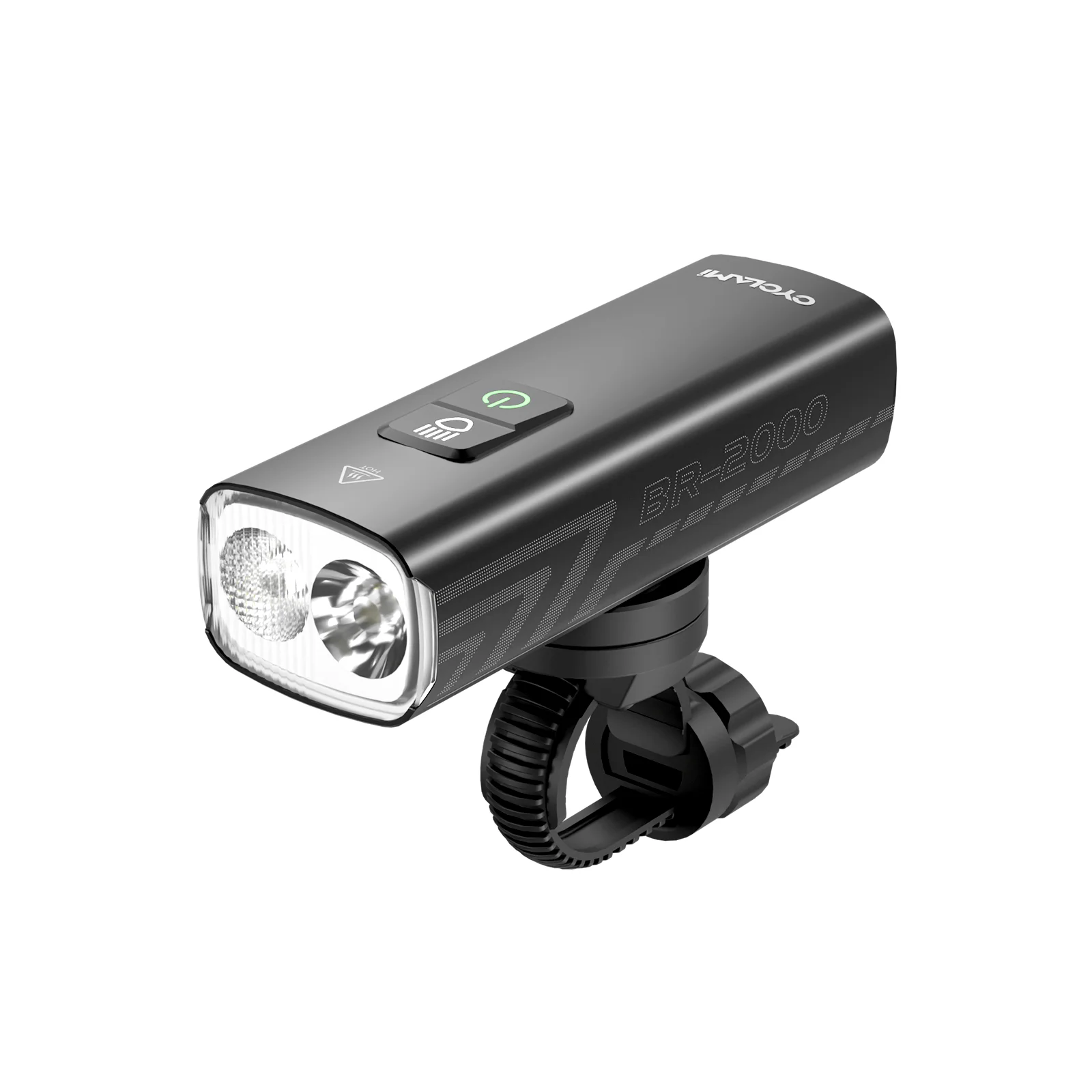 CYCLAMI High Brightness Bicycle Light 2000 Lumen Multi-Function Cycling Front Light Rechargeable Road MTB Bicycle Front Light