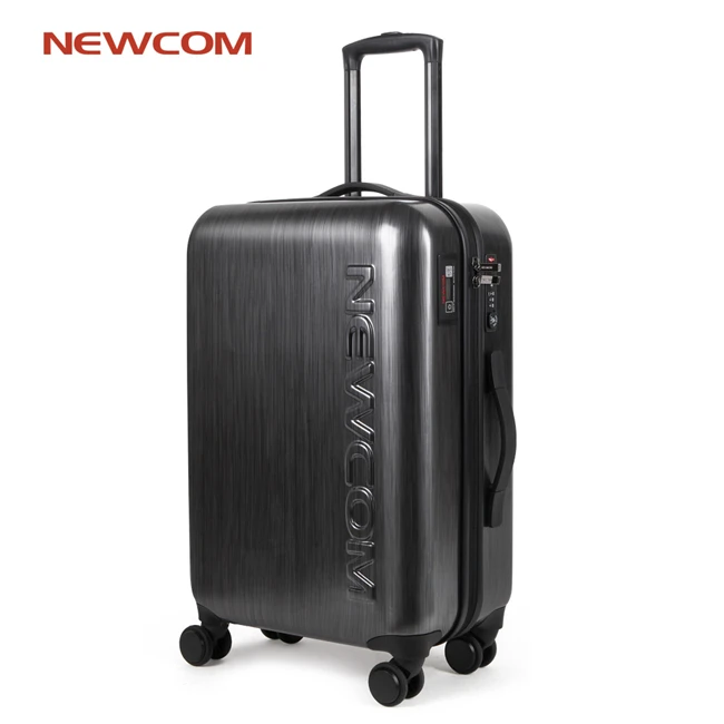 

Trolley Luggage cabin airport Trolley case ABS+PC Suitcase with electronic weighing, Black