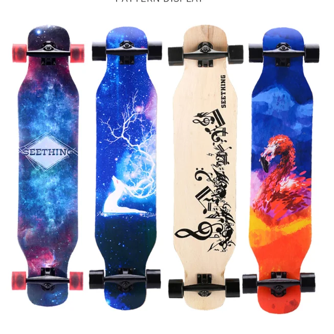 

Maple Wood Skateboard 42inch Custom Dancing Longboard Downhill Skate Boards Skateboard