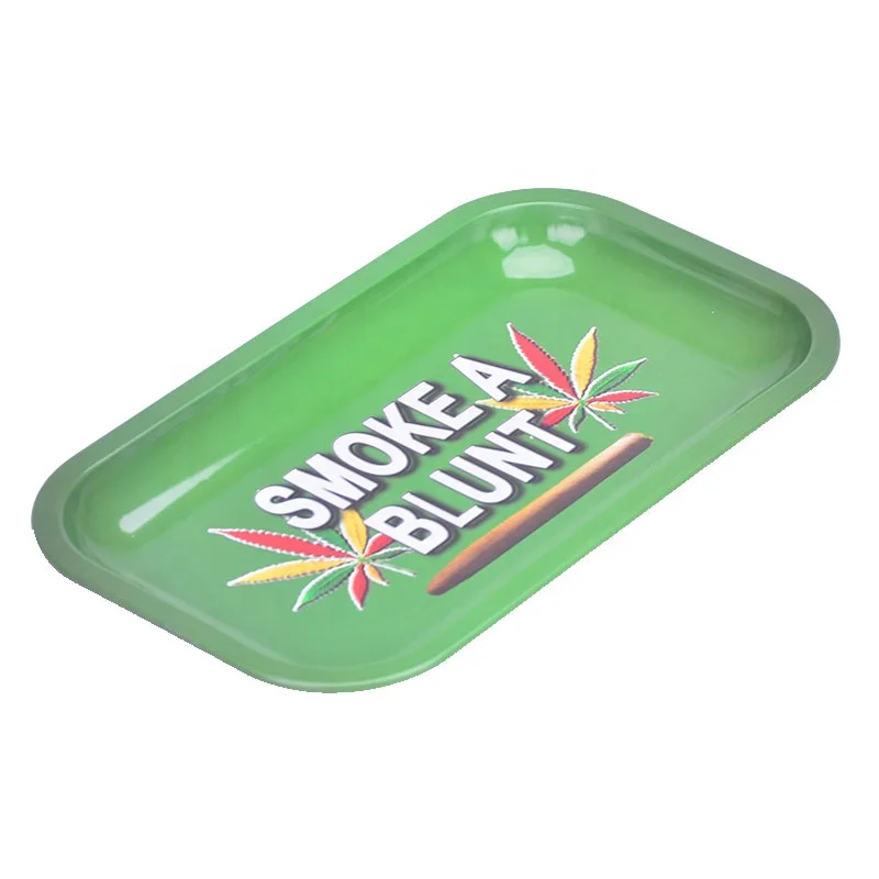 Mini Tin Smoke Rolling Tray With Lid,Pink R And M Rolling Tray Weed