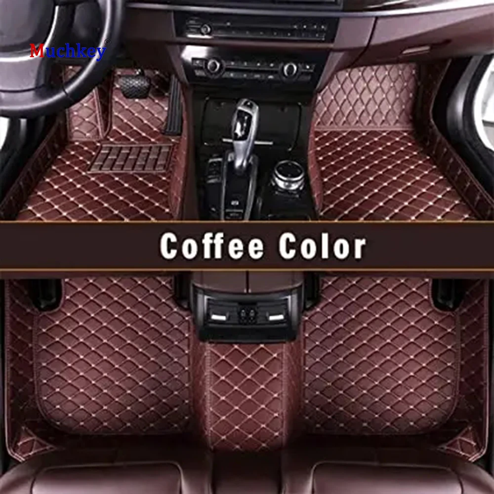 

Muchkey Non Slip Waterproof for VW VolksWagen Touareg Deluxe 2011-2018 Luxury Leather Car Floor Mats