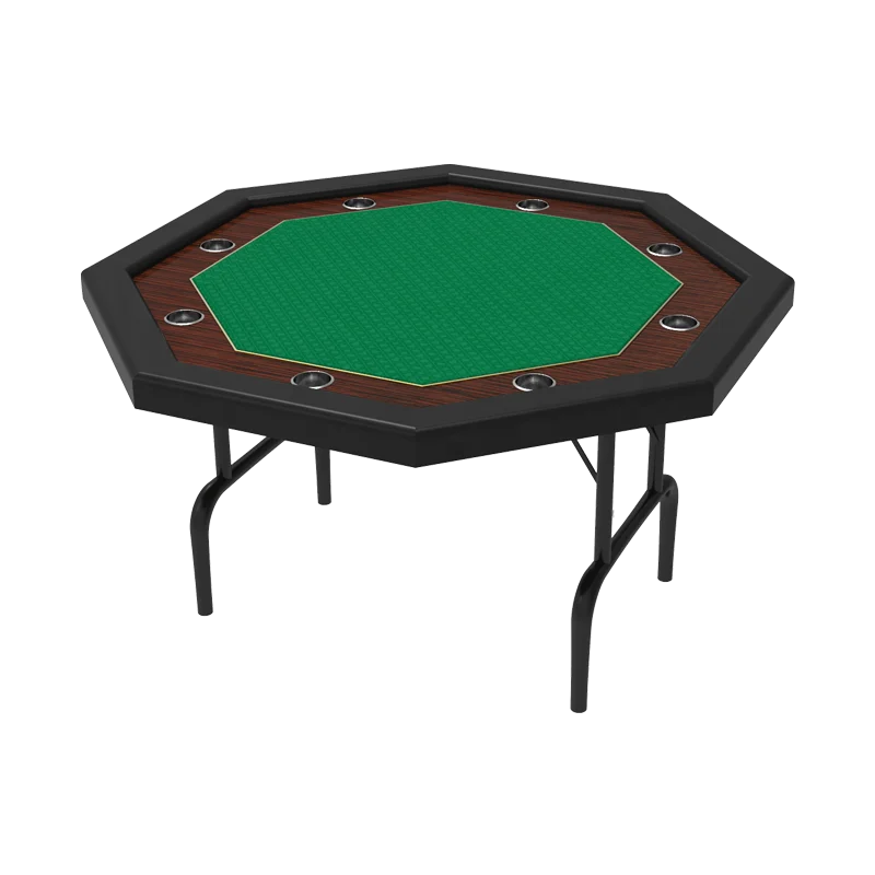 

YH Small Size Casino Professional Quality Customized Color Octagonal Folding Poker Table For Sale