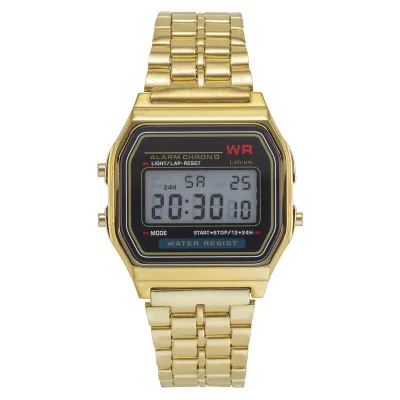 

Mens fashion sport multifunction led stainless steel band digital watches