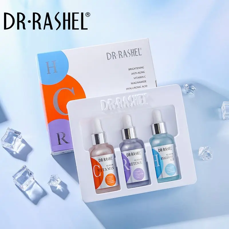 

Dr Rashel Vitamin C Moisturizing Brightening Whitening Anti Aging Face Facial Serum Set 3pcs