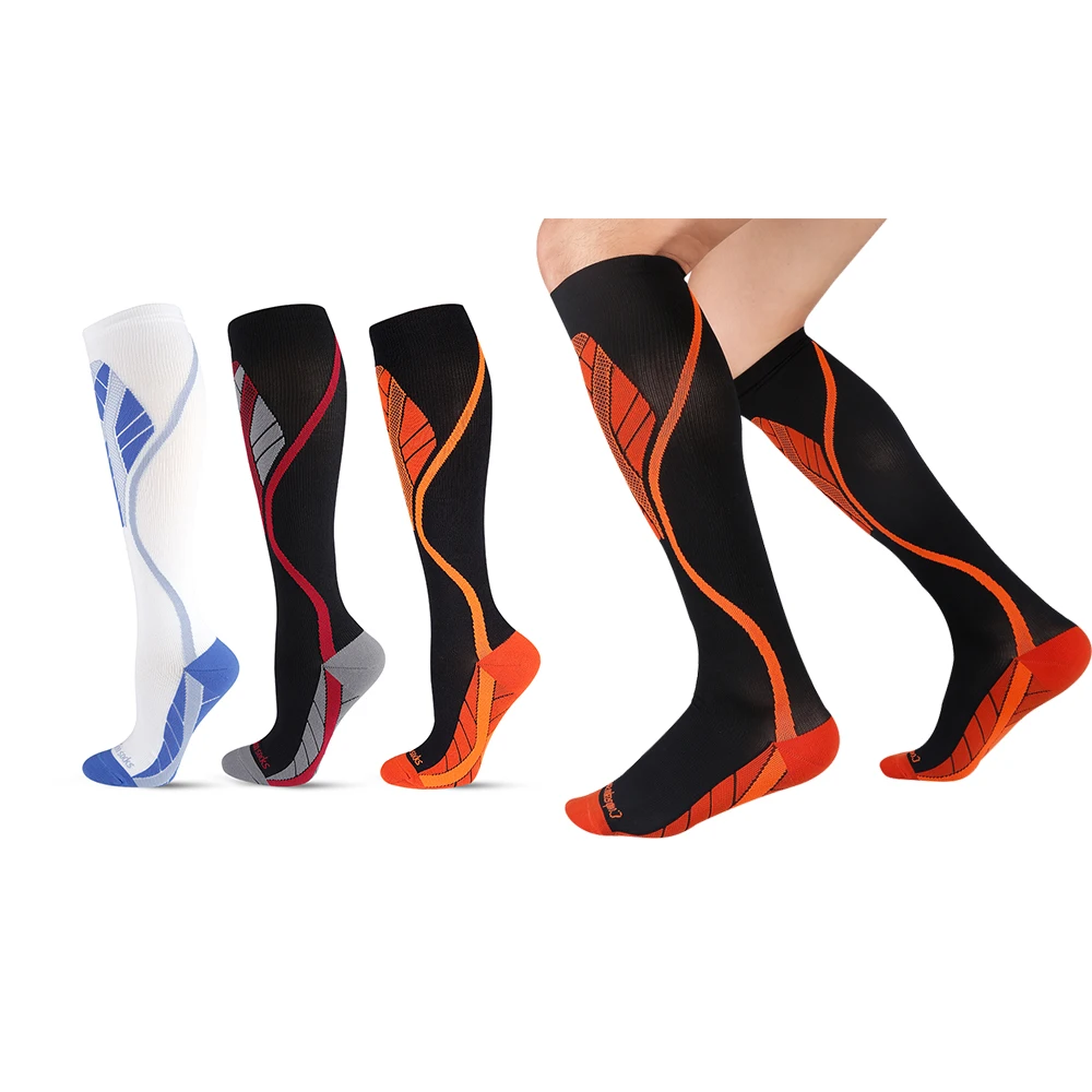 

Non-slip wear-resistant football long tube over the knee men's thin section wicking adult sports compression socks, Custom color