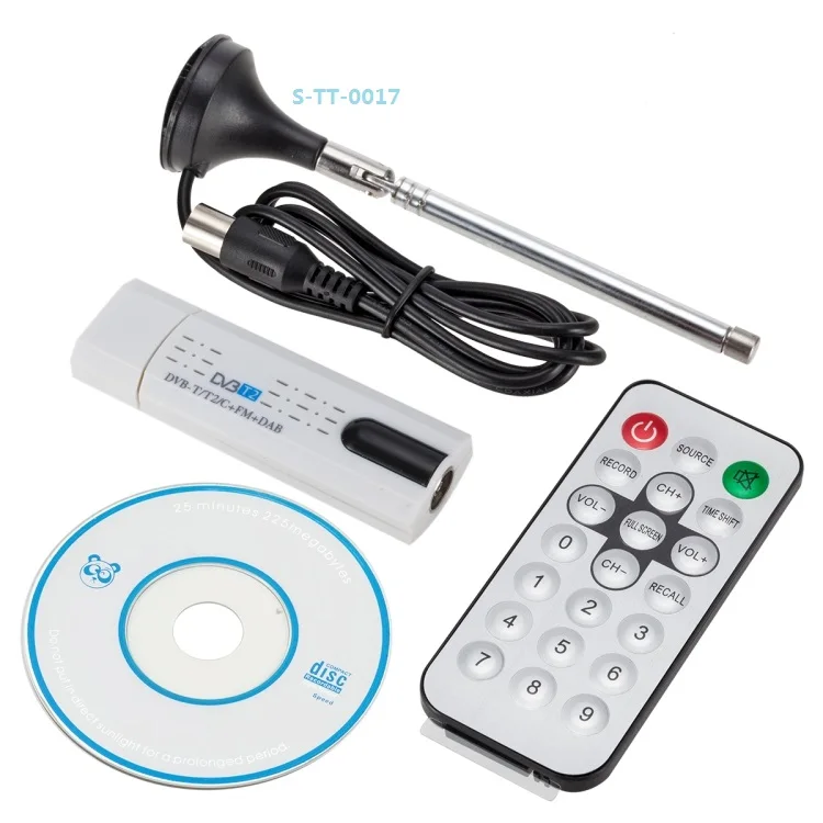 

TV Stick Remote Control USB 2.0 DVB-T2 Stick with FM Radio MPEG-4 H.264 AVC MPEG 2 Encoding TV Sticks