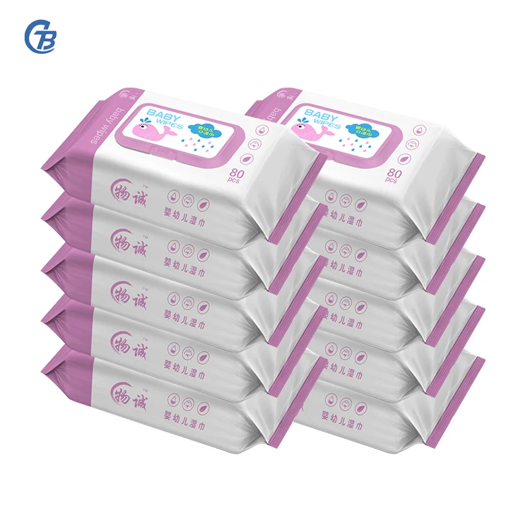 

OEM Baby Wipes Custom Logo ECO Friendly Food Grade Baby Water Wipes, White