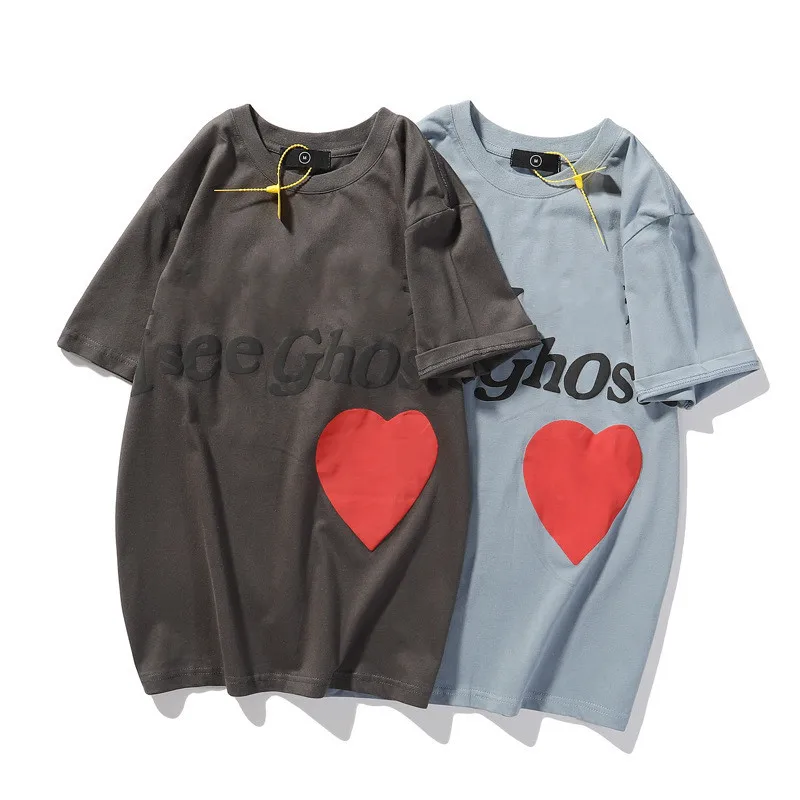 

Wholesale Tshirt Hip Hop Streetwear Printing brand Couple men T shirt, As pics