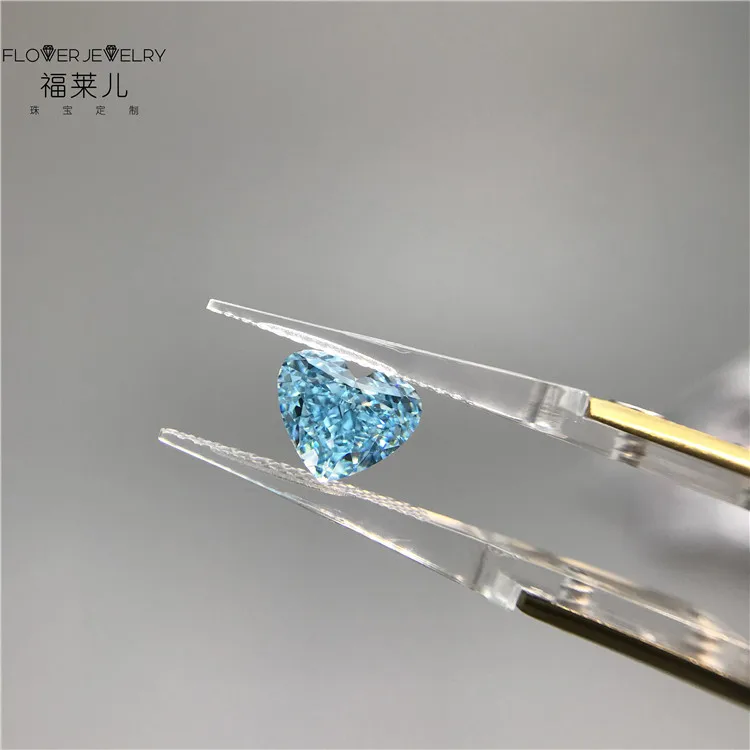 

Hgih Quality Custom Blue Diamond Synthetic Lab Grown Diamond For Sale/Custom Jewelry Diamond